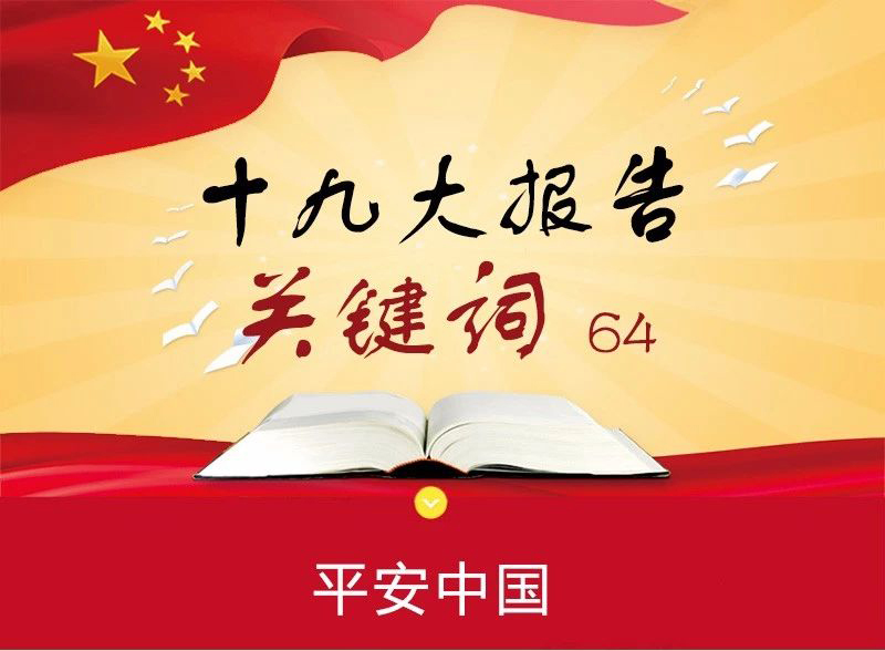 学习天地 | 十九大报告关键词之【平安中国】